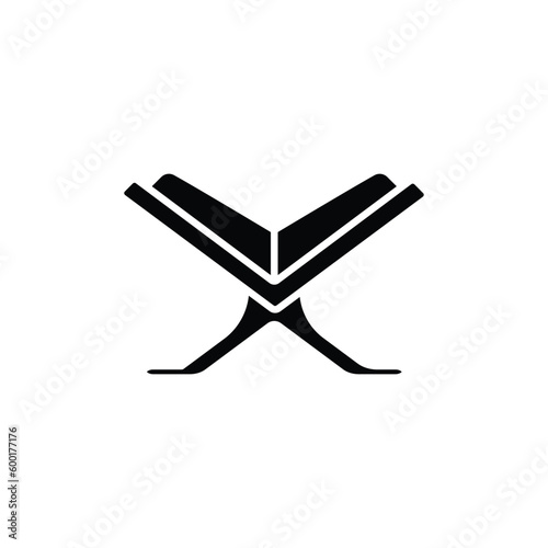 al quran icon. solid icon