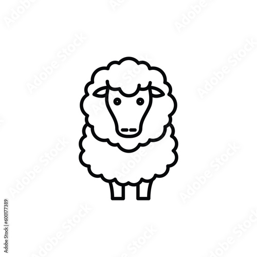 sheep icon. outline icon