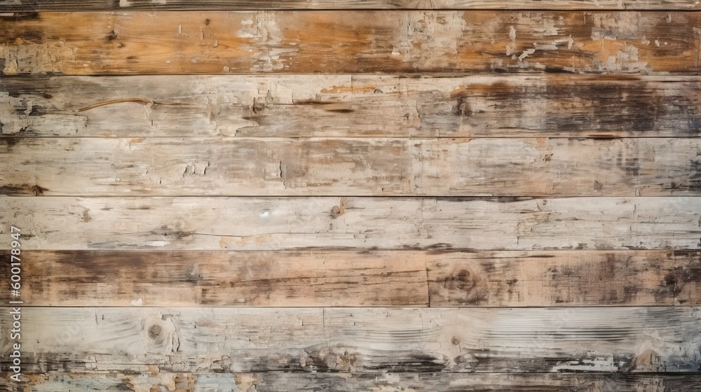 Aged barn wood background with rough, weathered texture, generative ai Aged barn wood background with rough, weathered texture, generative ai