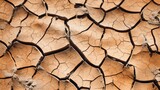 Close-up of a cracked, dry desert ground texture, generative ai