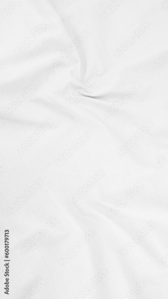 Organic Fabric cotton backdrop White linen canvas crumpled natural cotton fabric Natural handmade linen top view background  organic Eco textiles White Fabric linen texture