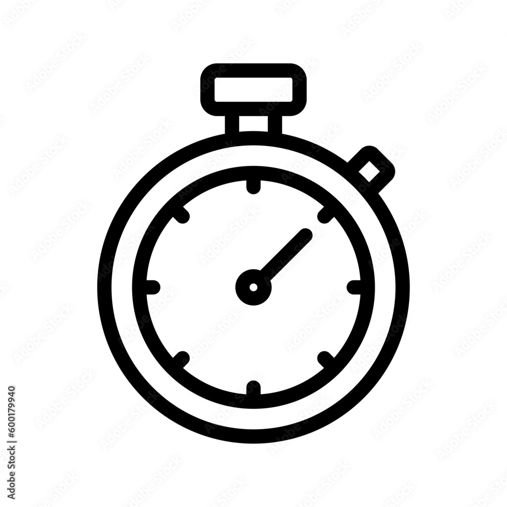 Stopwatch icon. sign for mobile concept and web design. vector illustration Stopwatch icon. sign for mobile concept and web design. vector illustration