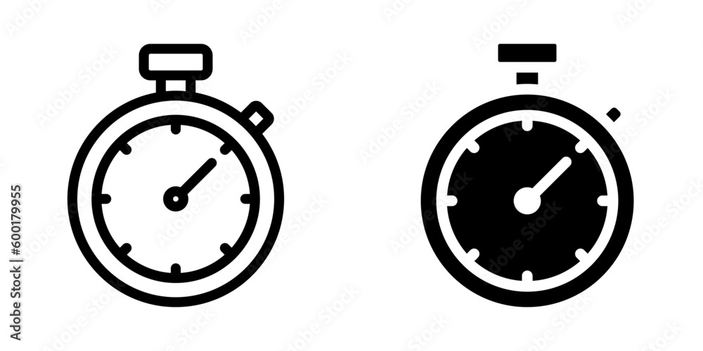 Stopwatch icon. sign for mobile concept and web design. vector illustration Stopwatch icon. sign for mobile concept and web design. vector illustration