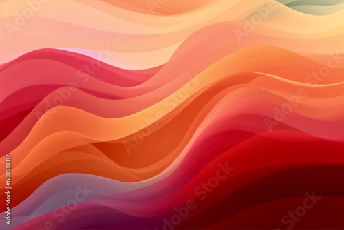 Artistic waves background. Spring 2023. Beach Towel. Pink, Teal, Red