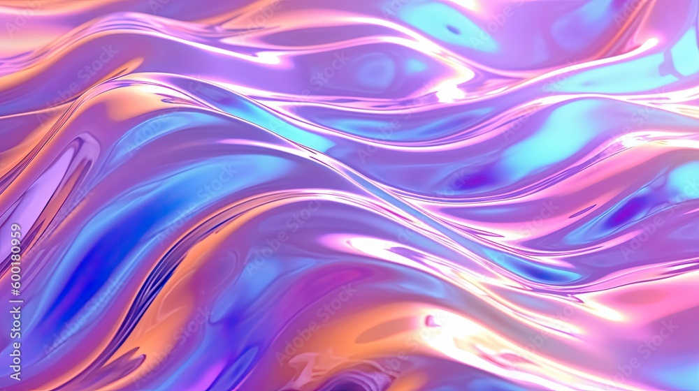 Holographic iridescent texture with a futuristic feel, generative ai Holographic iridescent texture with a futuristic feel, generative ai