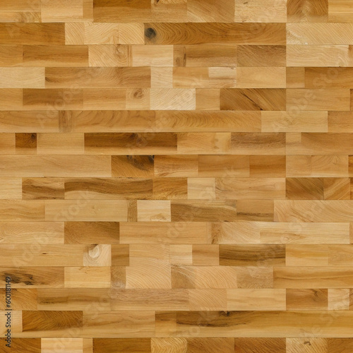 Wooden floor texture. Brown planks as background top view. Generative Ai illustration.