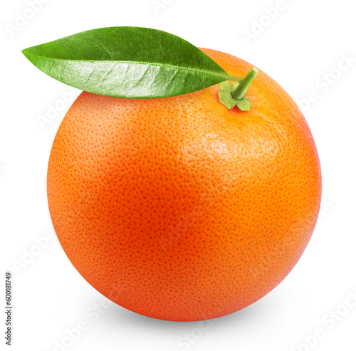Grapefruit isolated. Ripe sweet grapefruit on a transparent background.