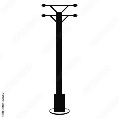 power pole logo vector