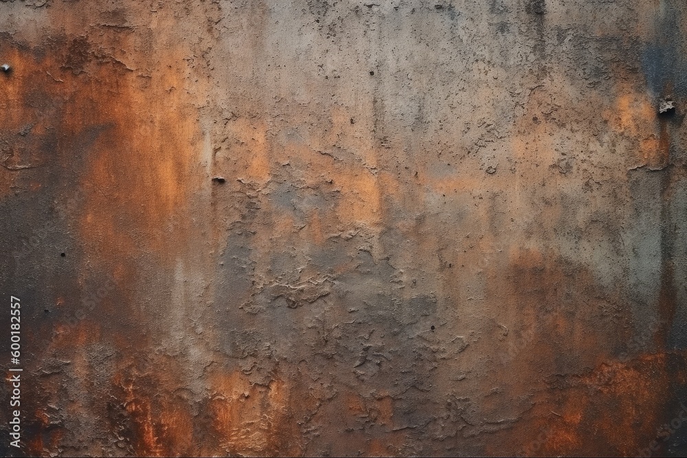 steel metal grunge texture rusty fancy background, dark gray black, generative ai