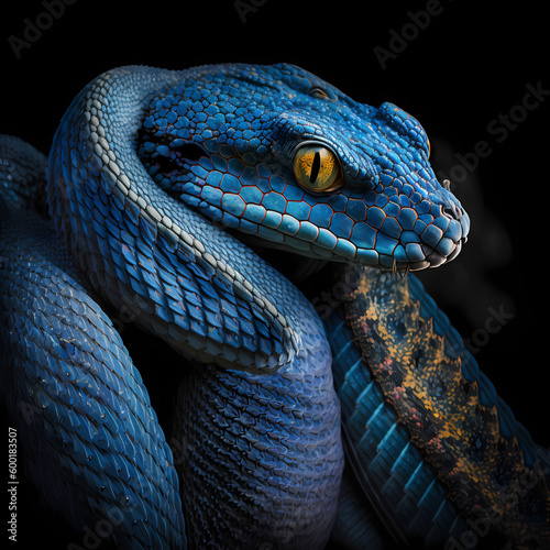 Blue Snake. Generative AI
