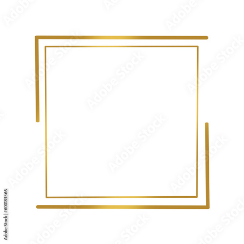 Gold square frame. © 24Novembers