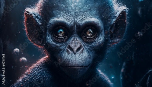 A monkey created with Generative Ai.