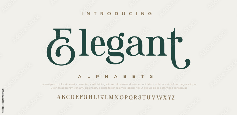 Elegant alphabet letters font and number. Classic Copper Lettering ...