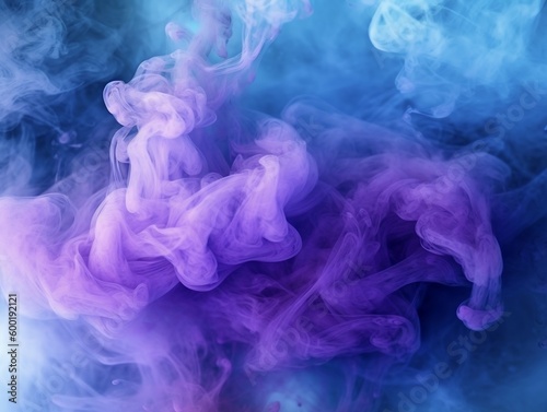 Blue and purple smoke background
