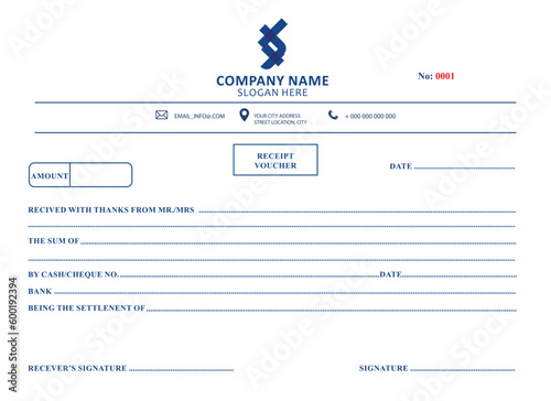 Recept voucher Royalty free Vector design