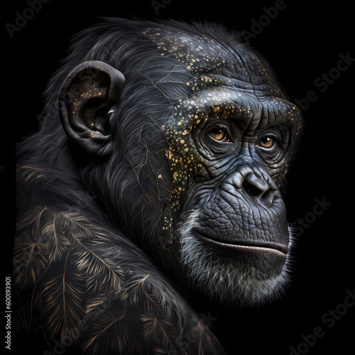 Chimpanzee. Generative AI