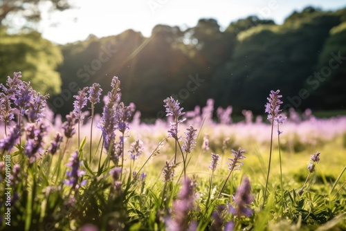 lavender field in region, generative ai