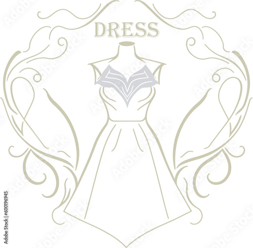 Dress Modern Logo Vector File