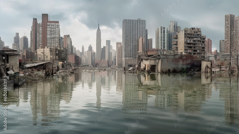 Obraz premium Flood - Climate Change