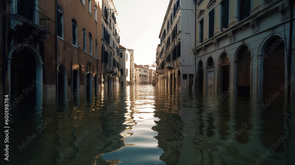 Fototapeta premium Rising Sea Levels - Climate Change