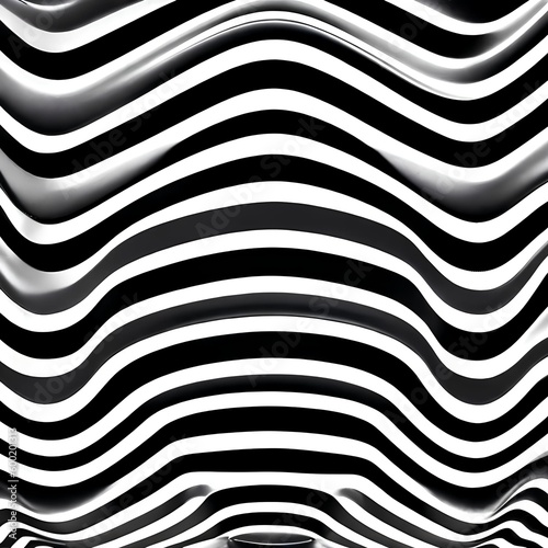 A minimalist black and white striped pattern4, Generative AI © Ai.Art.Creations