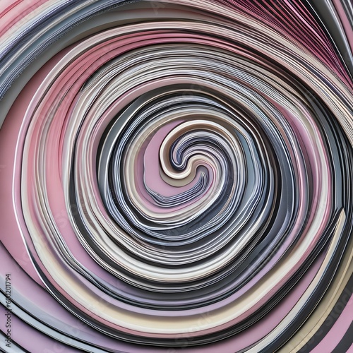 A swirling marble pattern in shades of pink and grey1, Generative AI