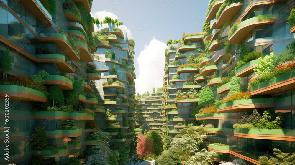 Green city - Futuristic city