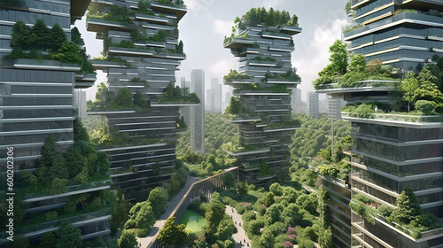 Green city - Futuristic city © Vlad