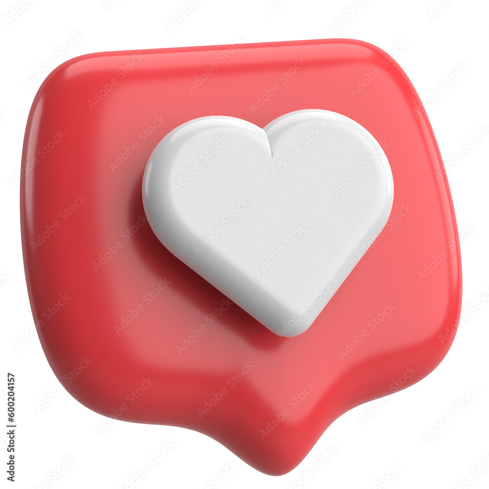 Like icon. Like button. 3D illustration. Like icon. Like button. 3D illustration.