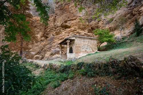 Cristo de los Remedios hermitage at Tobera village, municipality of Frías, province of Burgos, Castile and León, Spain