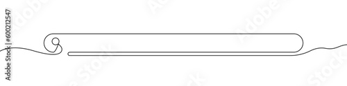 Search string sign line continuous drawing vector. One line Search string vector background. Search string icon. Continuous outline of Search string. Linear Search strings design.