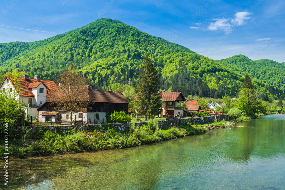 Small town of Brod na Kupi in Gorski kotar, Croatia Small town of Brod na Kupi in Gorski kotar, Croatia