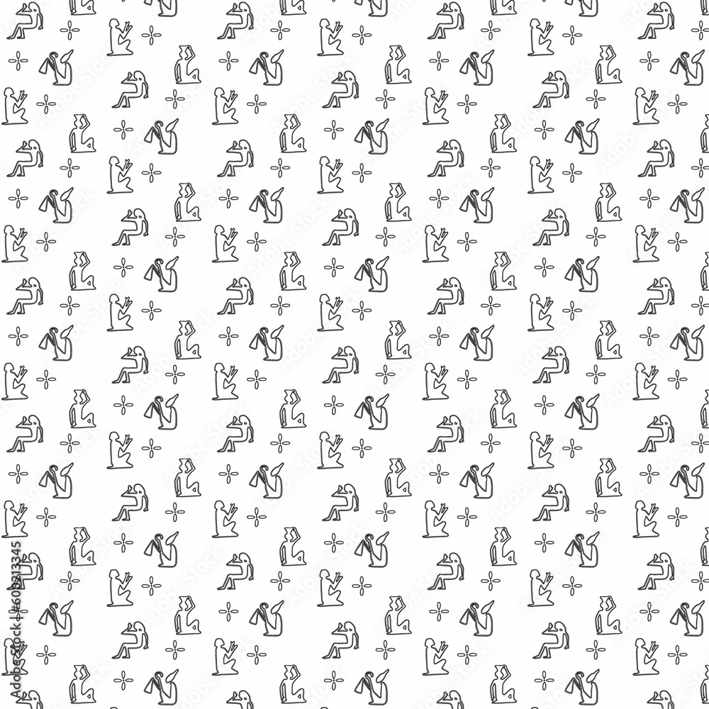 Hiroglephs Egyptian background. Hiroglephs Egyptian background.