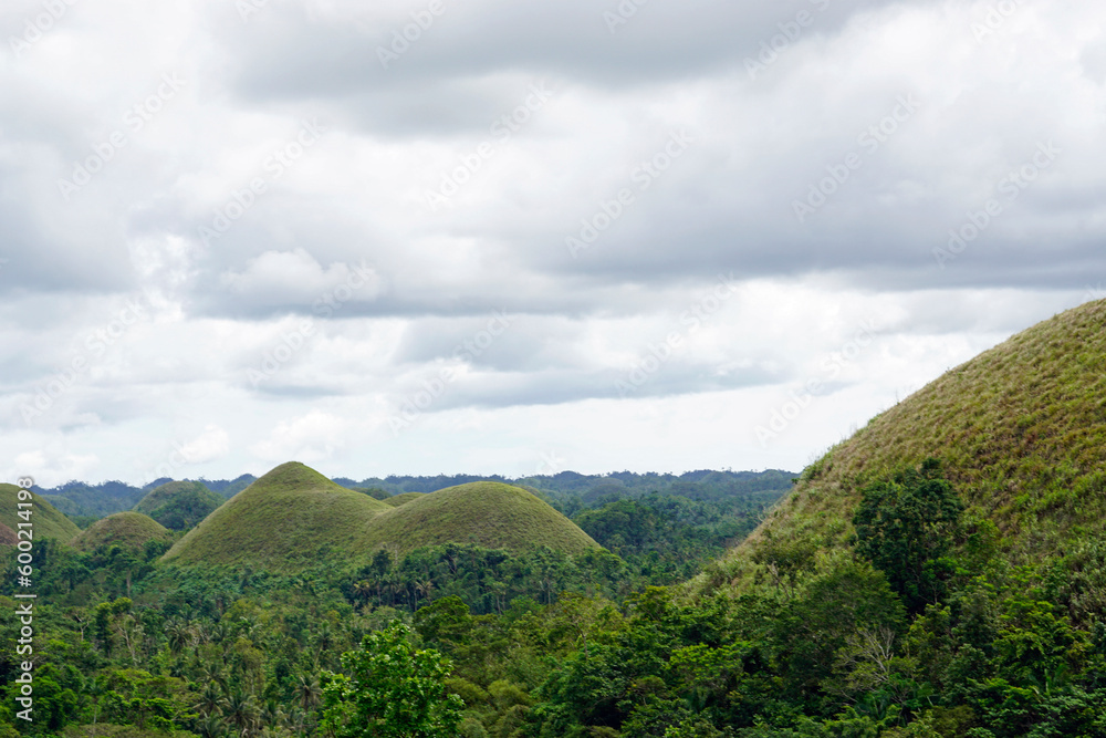 Obraz premium famous chocolate hills on bohol island on the philippines