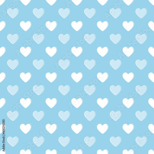  Seamless heart pattern background.Simple heart shape seamless pattern in diagonal arrangement. Love and romantic theme background.