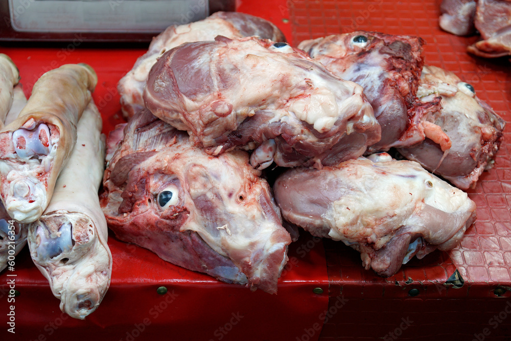 fresh meat from a local market on cebu island fresh meat from a local market on cebu island