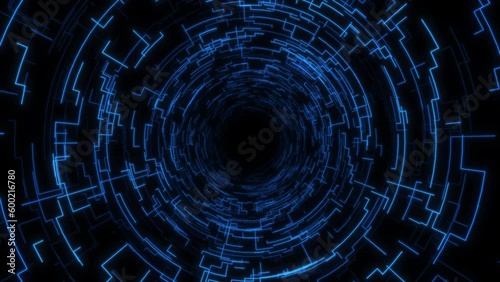 neon tunnel motion light background video event for music broadcast TV, night clubs, music videos, LED screens and projectors, jazz, pops, funky and disco party