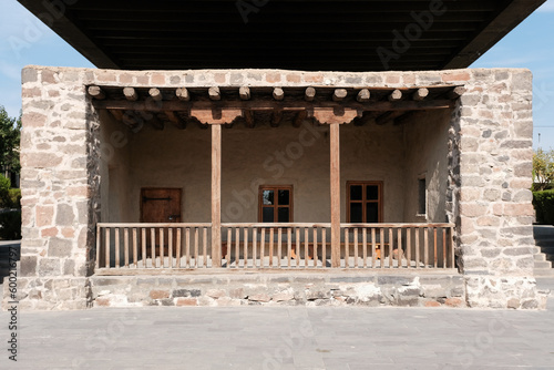 Family house of Khachatur Abovyan in his House-Museum on sunny day. Yerevan, Armenia. photo