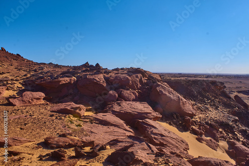Rock in the desert of Algeria 