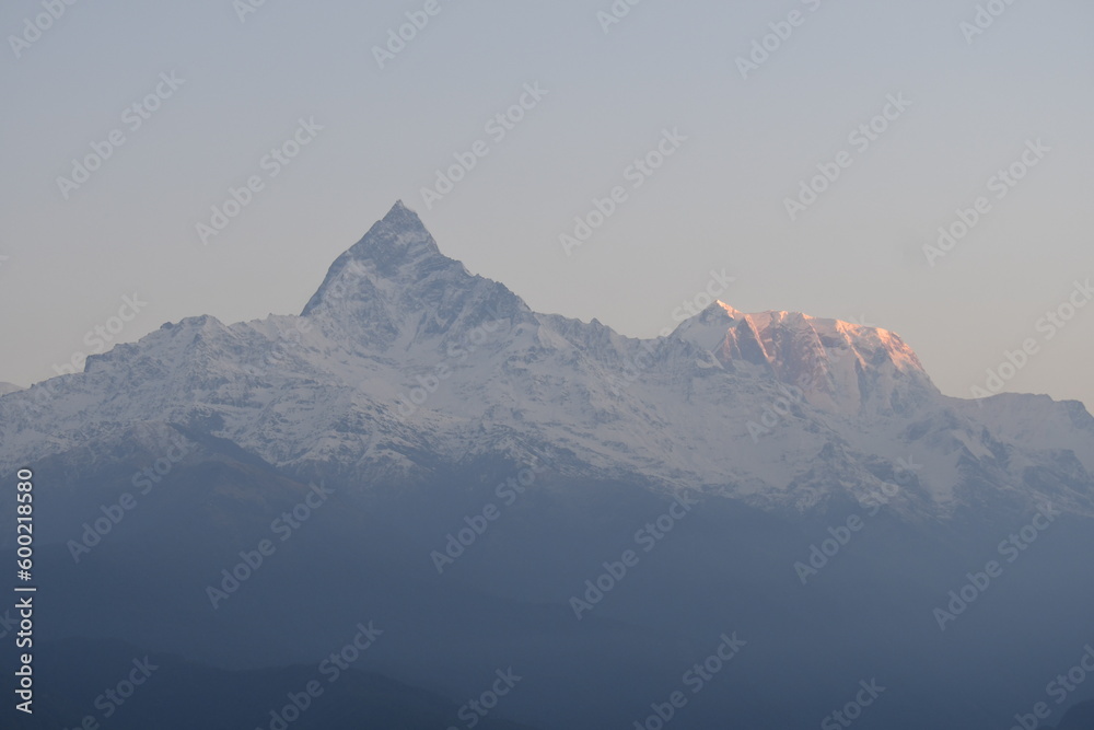 Annapurna Range with the famous fish tail peak