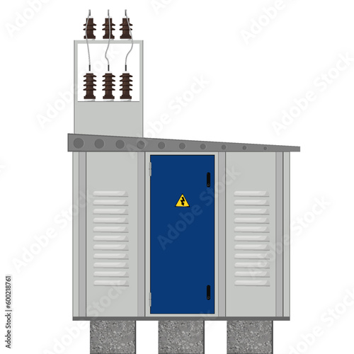 Control Panel. Production control panel. Vector graphics