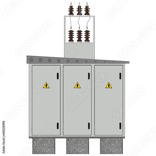 Control Panel. Production control panel. Vector graphics