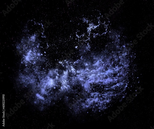 Science Fiction Universe Filled With Stars, Clouds, Night Sky, Nebula And Galaxy