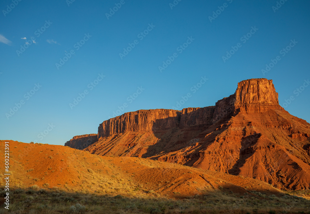 Scenic Landscape in the Utah Desert in Summer