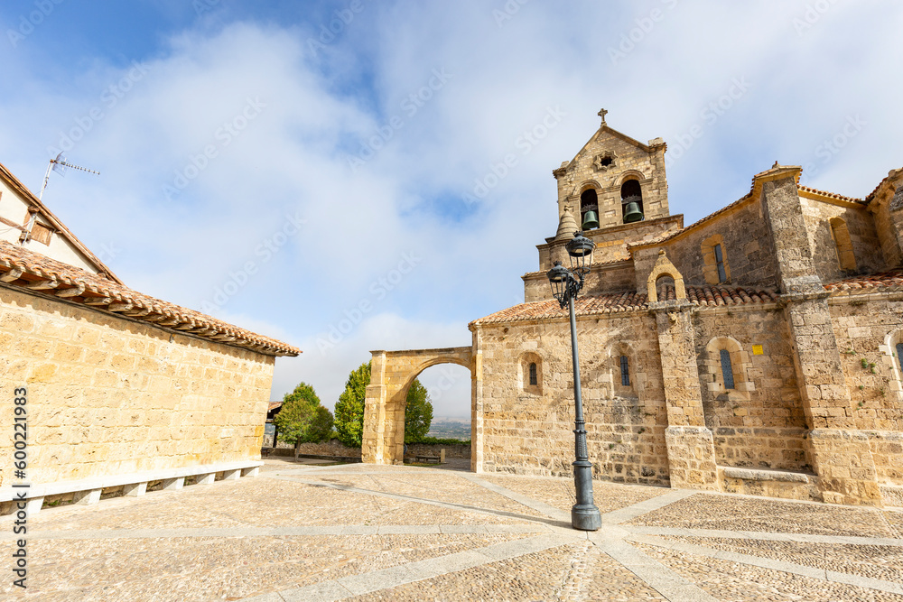 Saint Vincent Church in Frías town, Las Merindades, province of Burgos, Castile and León, Spain