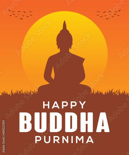 Happy vesak day illustration, Happy Buddha Purnima,Guru Purnima