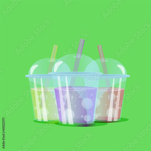 Ice coctail. Summer coctail