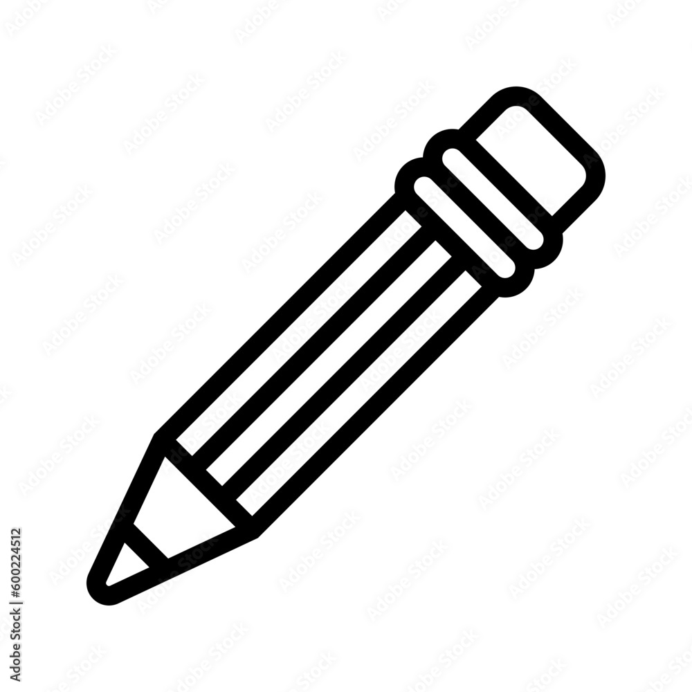 Pencil icon. sign for mobile concept and web design. vector illustration Pencil icon. sign for mobile concept and web design. vector illustration