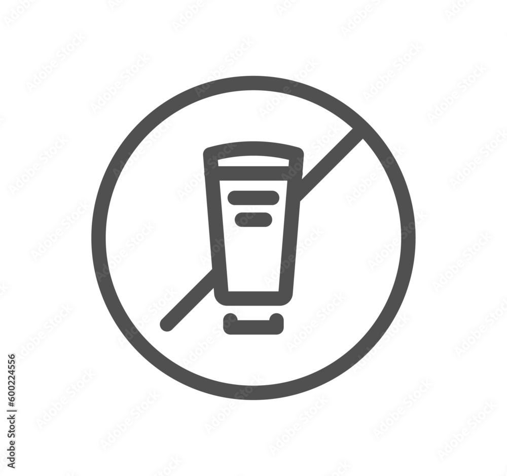 Allergen related icon outline and linear vector. Allergen related icon outline and linear vector.