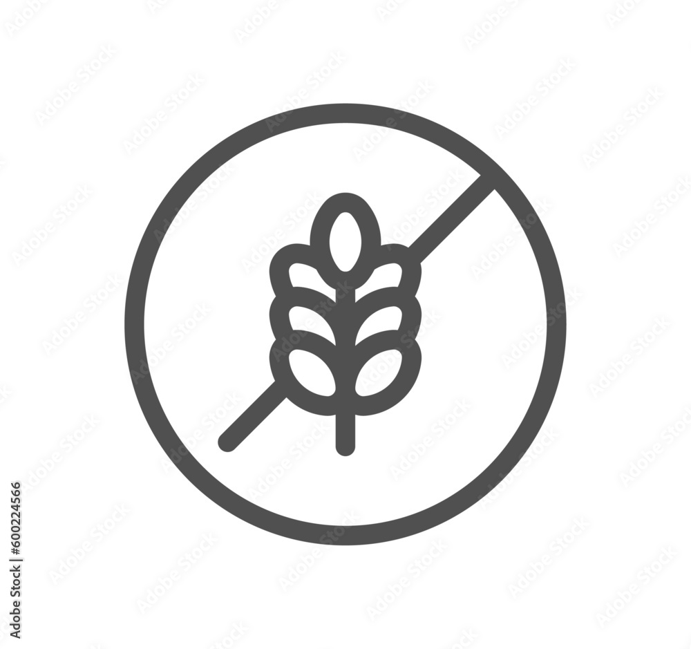 Allergen related icon outline and linear vector. Allergen related icon outline and linear vector.